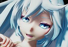 Miku Gets Wet In Pool Photoshoot With Teasing Fingering