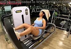 huge ass brazilian slut takes monster cock doggystyle in gym