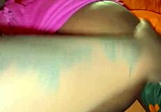 Big booty girlfriend teases with her ass