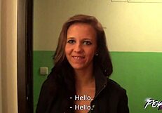 Povbitch tale of a skinny blonde sucking cock but hating cum in mouth