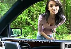 Teen Belle Claire Picked Up for Hardcore Action - Mofos