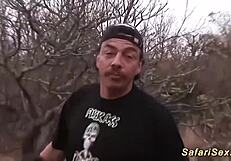 Skinny African Milf Takes Extreme Outdoor Interracial Pounding.