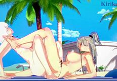 Imu And Miyabi Unleash Intense Lesbian Futanari Creampie Action In Senran Kagura Hentai!