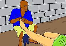 Lonely African Babe Fucked By Nailcutter