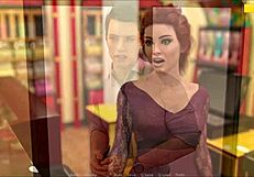 in rosewater manor 53, a cute teen with big tits explores the game in a sexy outfit