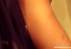 Asian Brunette Seductively Strips, Ripping Clothes Off While Teasing In A Full Nude Dance