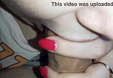 Intense close-up of morning blowjob with cum dripping from sweet lips!