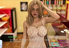 in rosewater manor 53, a cute teen with big tits explores the game in a sexy outfit