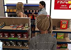 in rosewater manor 53, a cute teen with big tits explores the game in a sexy outfit