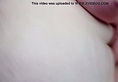 Chubby Shemale Teases with Closeup Tit Play