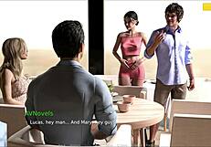 in rosewater manor 53, a cute teen with big tits explores the game in a sexy outfit