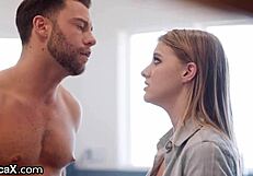 Dude, this hot teen got slammed over the kitchen counter!