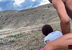 guys picked up two girls in the mountains and fucked them there