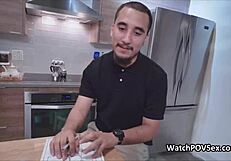 blown by teen girlfriend in corset during board game night with friends