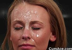 i can’t believe how much jizm she gulped. that hot babe took a huge sperm load on her face!