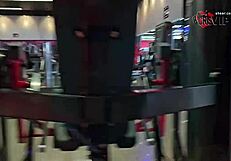 Cristina Almeida Flashes Cameltoe In Tight Shorts At Fortaleza Gym, Filmed By Husband.