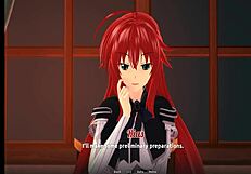 high school dxd parody with anime hentai blowjob scenes