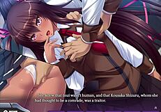 taimanin yukikaze 2 features intense blowbang and bukkake scenes in anime hentai animation