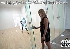 Nicole Aniston wets her big tits and pussy with solo masturbation