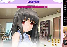 Vtuber Lewdneko Plays Love Cubed Part 4, Hinting At Big Tits And Hentai Fun