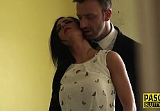 Real amateur here, just gagging on that dick with pure intensity!