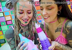 i watch two pornstars in a lesbian scene