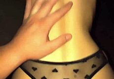 old man fucks young beauty, cums on tits and ass