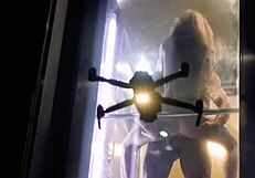 Extremely Hot Outdoorfoutff Sex Caught by Drone and Pedestrians. Cumshot Tits Italian Couple Slut Public Cum in Mouth.