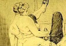 Vintage erotic drawings collection