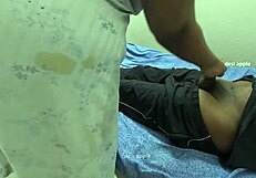 indian bhabhi teases stranger's cock during sensual massage session