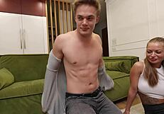 Bottle Spin Leads to Threesome Fucking!