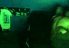 Can't hold back, squirting cum on her face in public