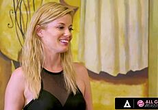 I am Gabriela Lopez, and my girlfriend and I got so turned on by our thirsty masseuse at AllGirlMassage