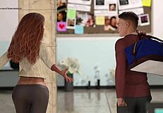 Intriguing taboo university with big tits in 3d cartoon