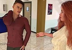 Intriguing taboo university with big tits in 3d cartoon