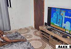 Super mario game turns into wild sex with fernanda chocolatte in anime hentai