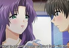 hentai - fuckin’ step mom in kitchen, uncensored, subbed, so hot!