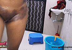 Watch This Cute Tamil Teen Finger Her Pussy in the Shower!