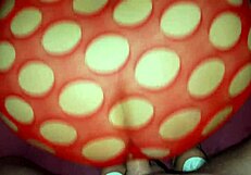 High heels and bodysuit excite him to creampie