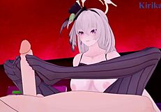 takanashi hoshino and utazumi sakurako have intense idol sex in blue archive hentai