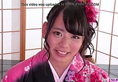 Asian Cosplay Girl Gives Flawless Blowjob In Kimono POV Cumshot