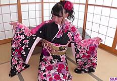 Asian Cosplay Girl Gives Flawless Blowjob In Kimono POV Cumshot