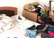 Private Phone Pauses Up Skirt Pussy