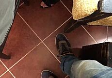 Private Phone Pauses Up Skirt Pussy