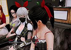 Exploring the harem hotel in episode 211