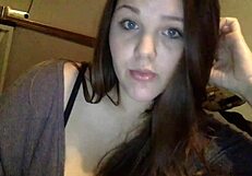 young chubby milf shows off her big tits and fat body