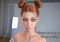 My cute roommate game fucking in photoshoot school photo lab