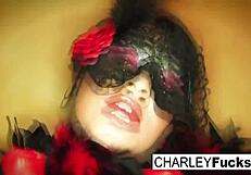 Charley Chase In Sexy Lingerie And Stockings
