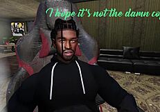 Black Man in Second Life Fucks Batwoman's Big Ass Pussy with Squirting?