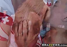 big tit blonde nurse alura jenson loves sucking cock in uniform